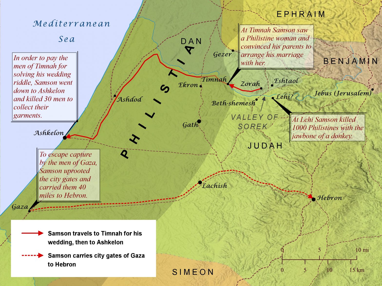 Samson’s Exploits Bible Mapper Blog