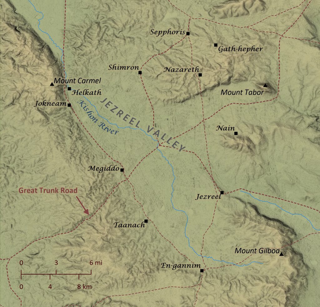 Jezreel Valley and Megiddo – Bible Mapper Atlas