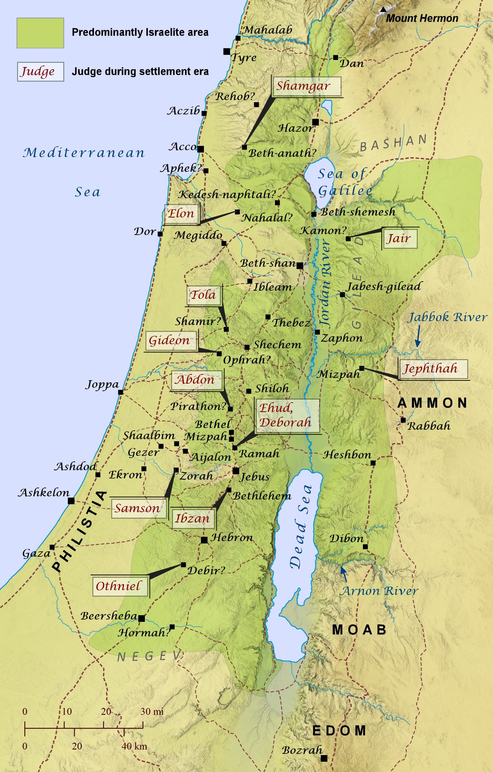 Judges of Israel – Bible Mapper Atlas